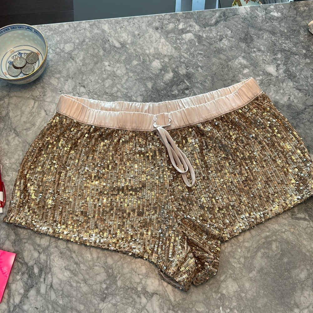 Sparkly Victoria’s Secret shorts !